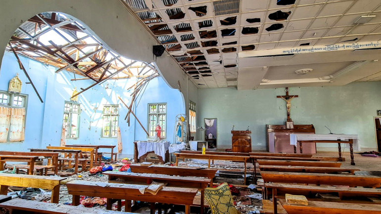 Myanmar kumpi in bomb akhiet lu Biehinn (Photo Facebook Jesuit Conference Asia Pacific)