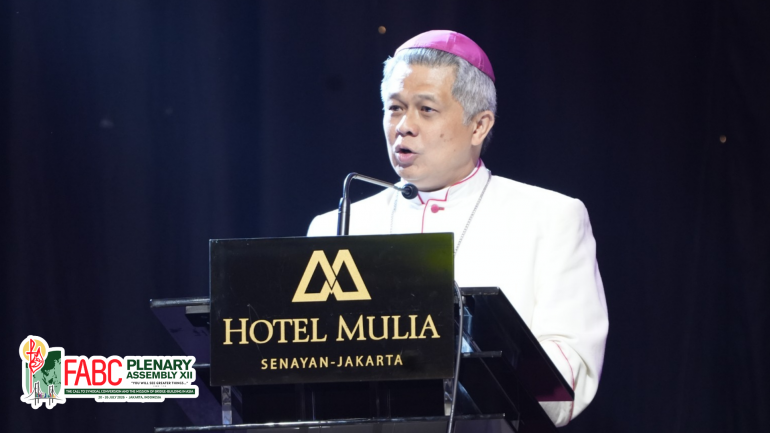 Bishop Antonius Subianto Bunjamin in Tami Plenary Assembly pen bishopte kihoukhawmna sang a poimawh zaw ahi chi'n FABC a 12 veina Plenary Assembly ah gen.