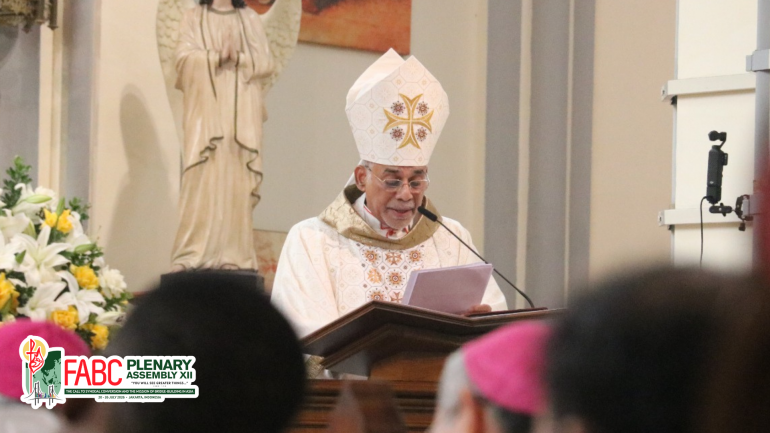 Cardinal Filipe Neri Ferrao in July 26 ni in 12th FABC Plenary Assembly ah Asian gam a hattuom ten pasian thu a puongzah masang un mipi te lah a pasian in ana sep tungtawn pasian umpi nateh a thei masah ding uh ahi achi hi.