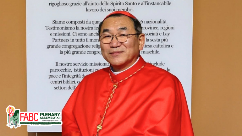 Cardinal Tacisio Isao kikuchi, SVD in hattuom te khotang lam a kihal na suhat ding in gen hi aziehpen tami i assembly mission uh khat leh chou a piching thei ding ahisih hi achi hi.