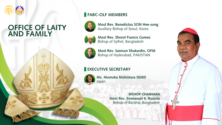 Bishop Emmanuel K. Rozario,Chairman of the office leh Momoko Nishimura, SEMD, executive secretary innkuan hatna leh Pawlpi mite puitu hina lam a hanthawnna ding pastoral program-te a gen uh a, tuate’n synodal hina a lamkai hi.